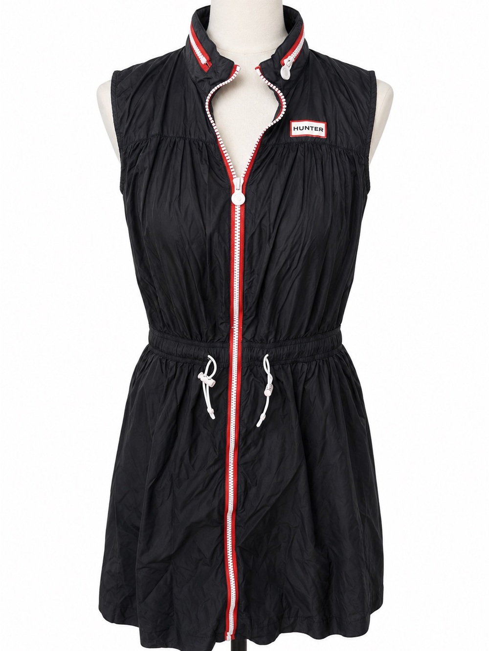 Hunter for Target Packable Hooded Zip Dress Black M